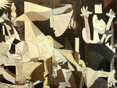 Picasso al Senato con il cartone di Guernica - Italia - Lazio - Roma - 130963