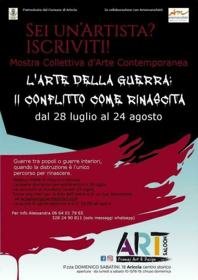 L'ARTE DELLA GUERRA: IL CONFLITTO COME RINASCITA - Italia - Lazio - Roma - 153976