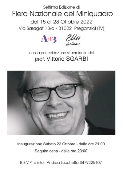 VII EDIZIONE DELLA FIERA DEL MINIQUADRO OSPITE D'ONORE VITTORIO SGARBI - Italia - Veneto - Treviso - 280833