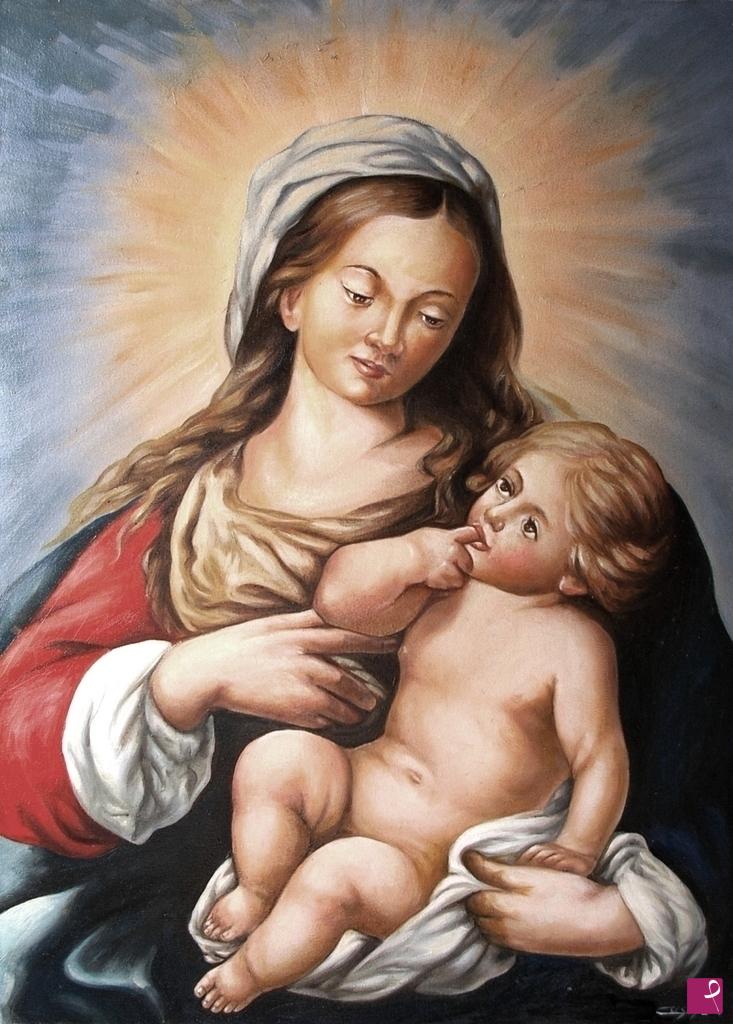 quadri in vendita online - 1005VVC	MADONNA CON BAMBINO	 
