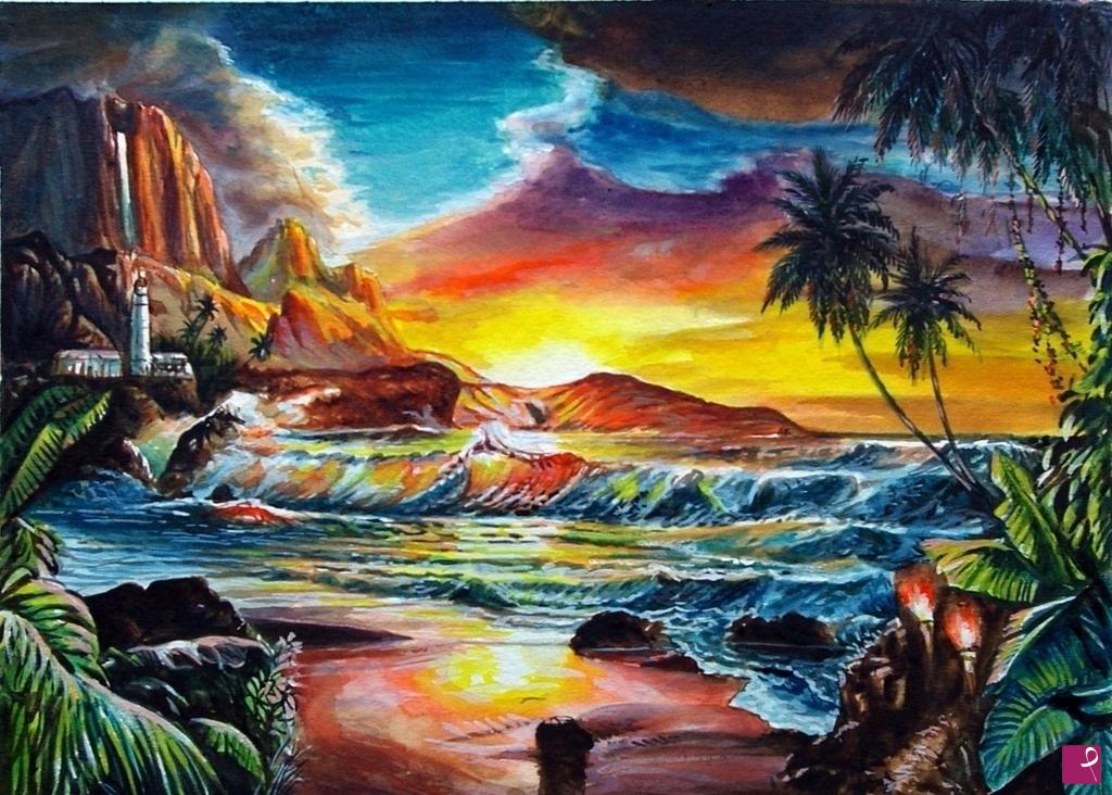 quadri in vendita online - 1072VVC	PAESAGGIO  MARINO