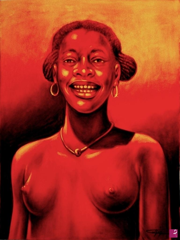 quadri in vendita online - 1128VVC          DONNA AFRICANA