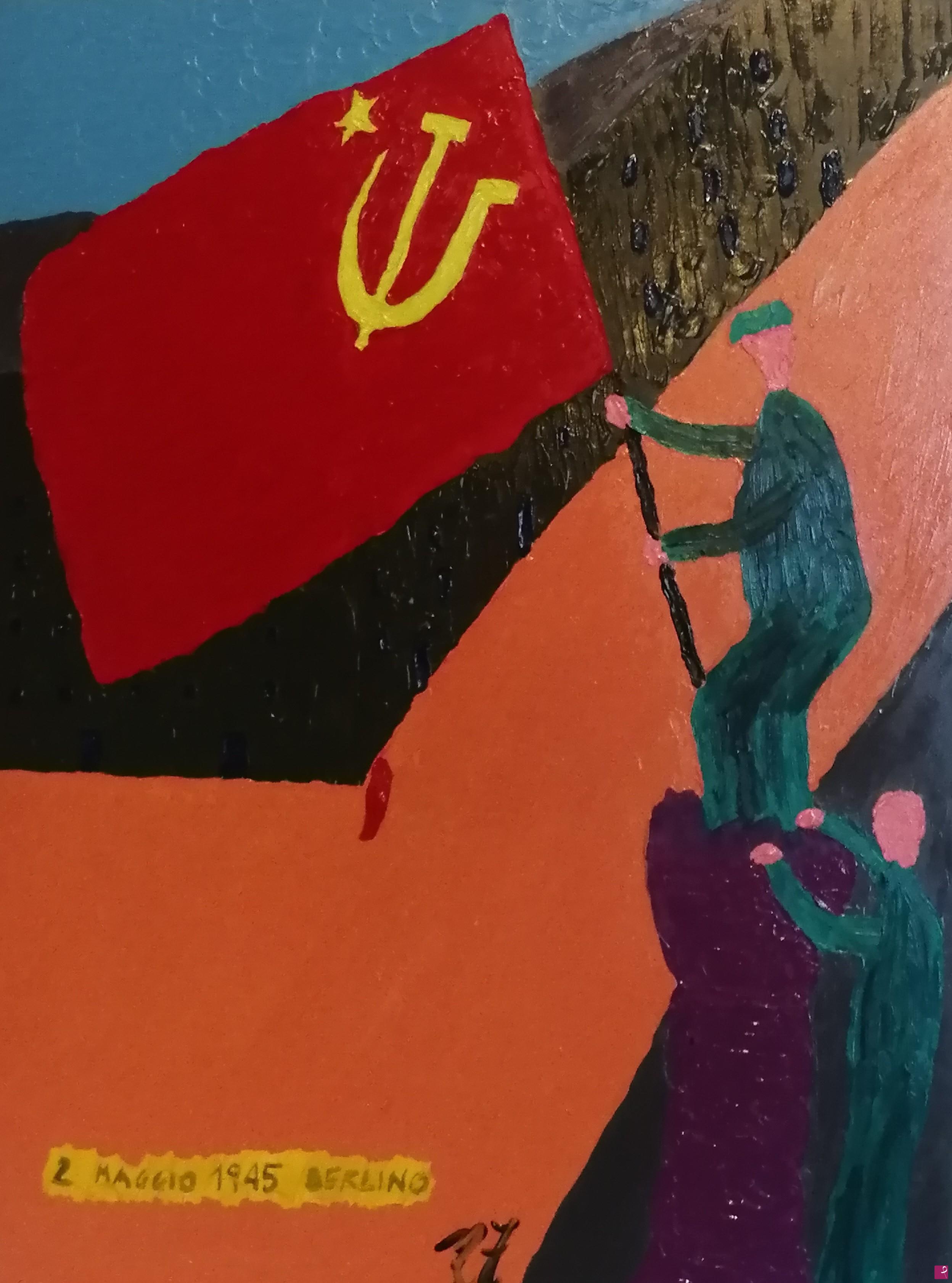quadri in vendita online - 2 MAGGIO 1945 BERLINO (Olio su tela, 50 X 70 cm)