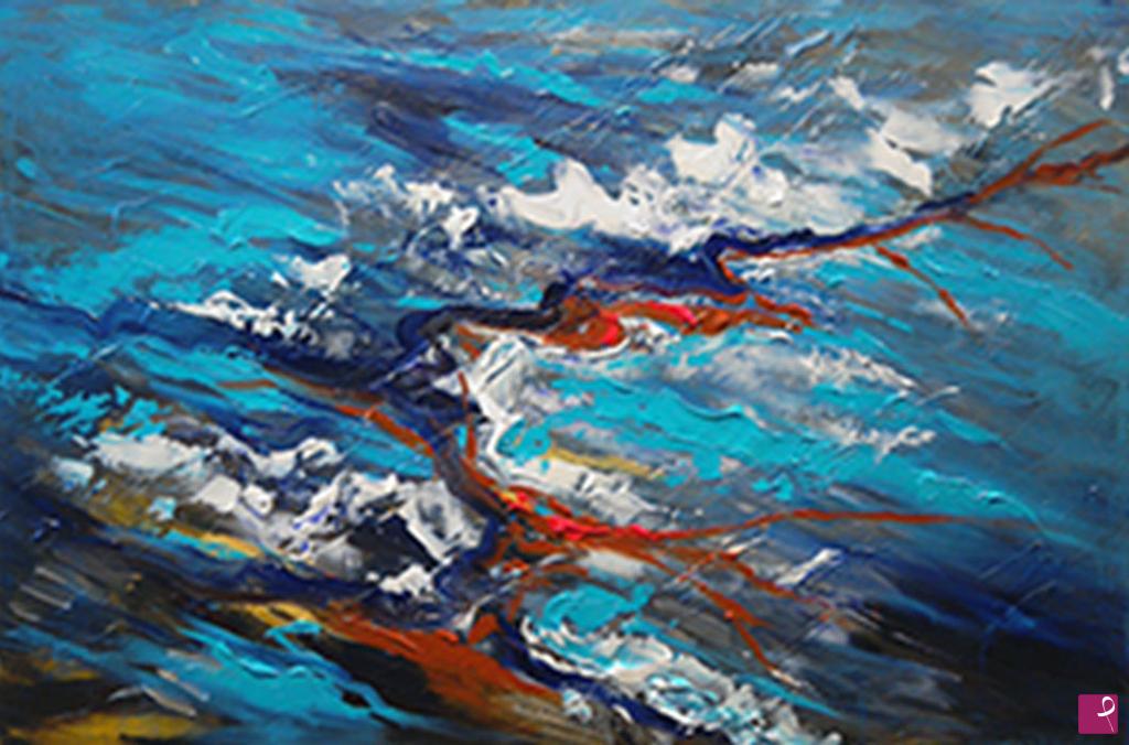 quadri in vendita online - 2017 -  The red trail