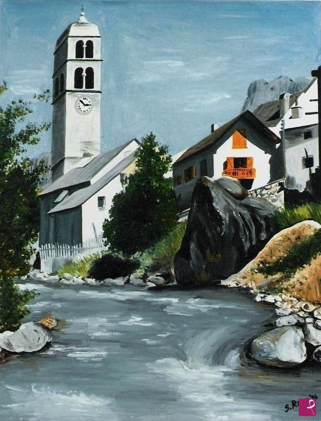 quadri in vendita online - 28 - PAESAGGIO MONTANO