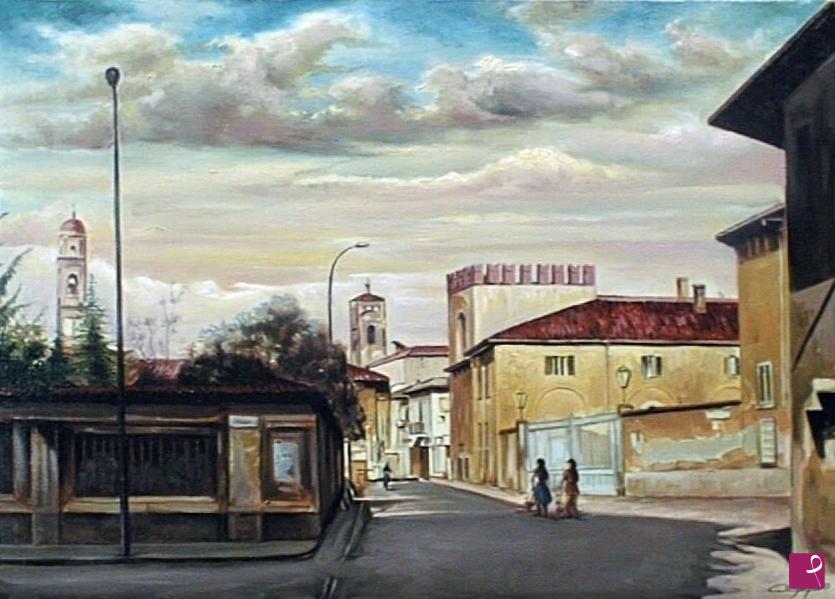 quadri in vendita online - 316VVC 	VIA VITTORIO EMMANUELE, VIMERCATE  