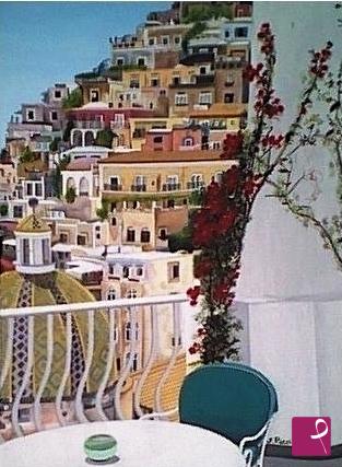 quadri in vendita online - 73 - COLAZIONE A POSITANO