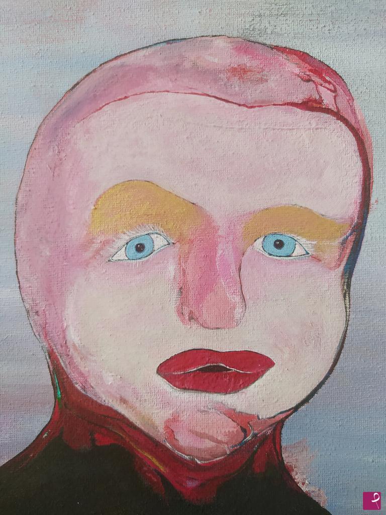 quadri in vendita online - A detail of my painting "Isolationism".