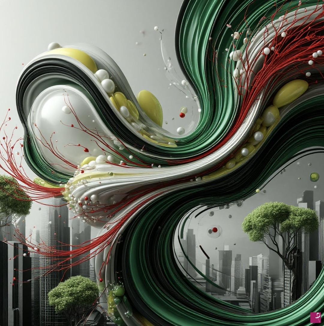 quadri in vendita online - A lively wind in the city