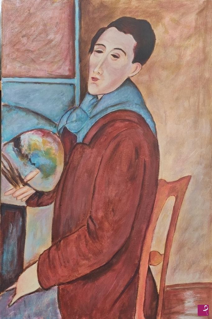quadri in vendita online - A. Modigliani - Autoritratto