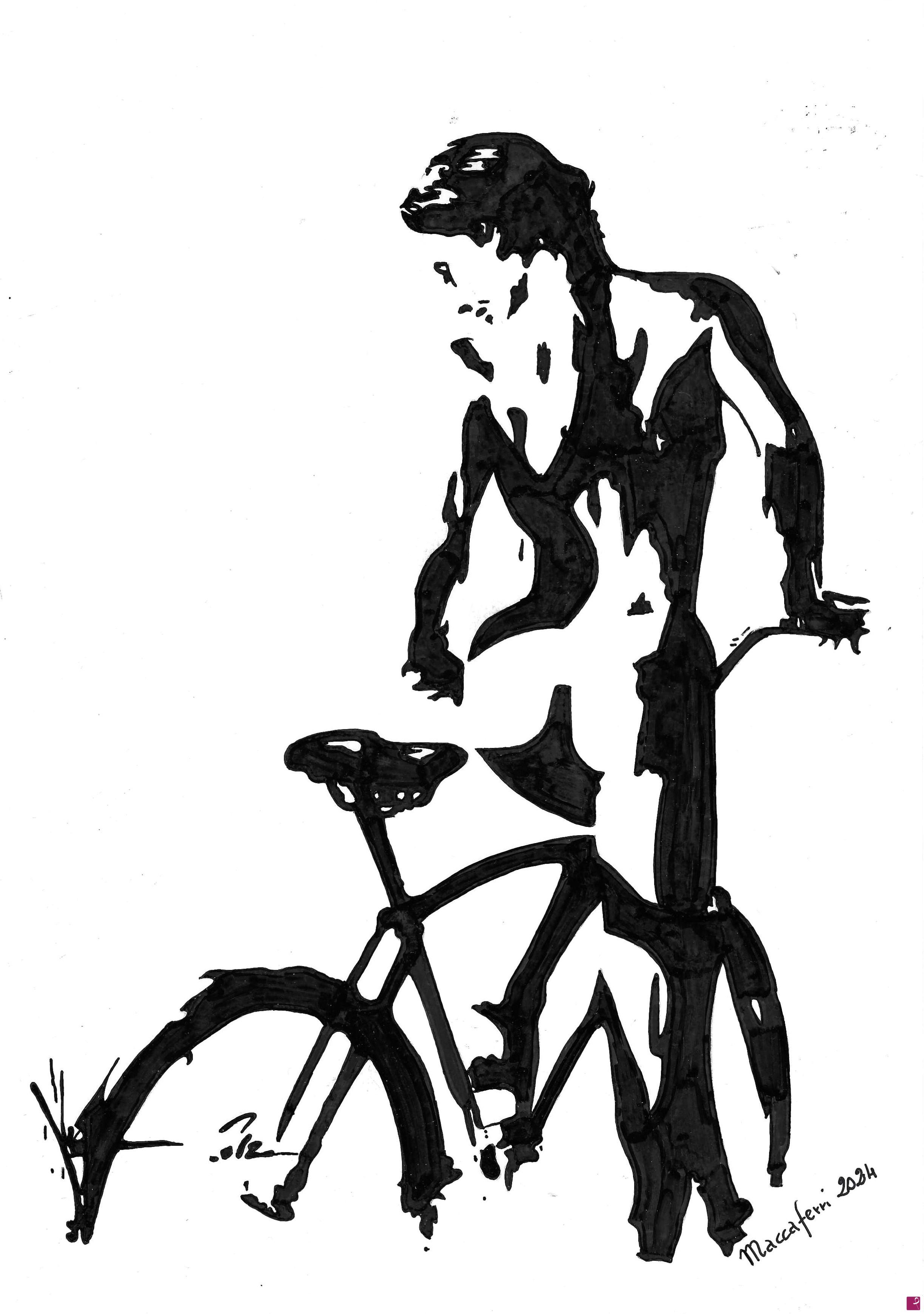 quadri in vendita online - A spasso in bici