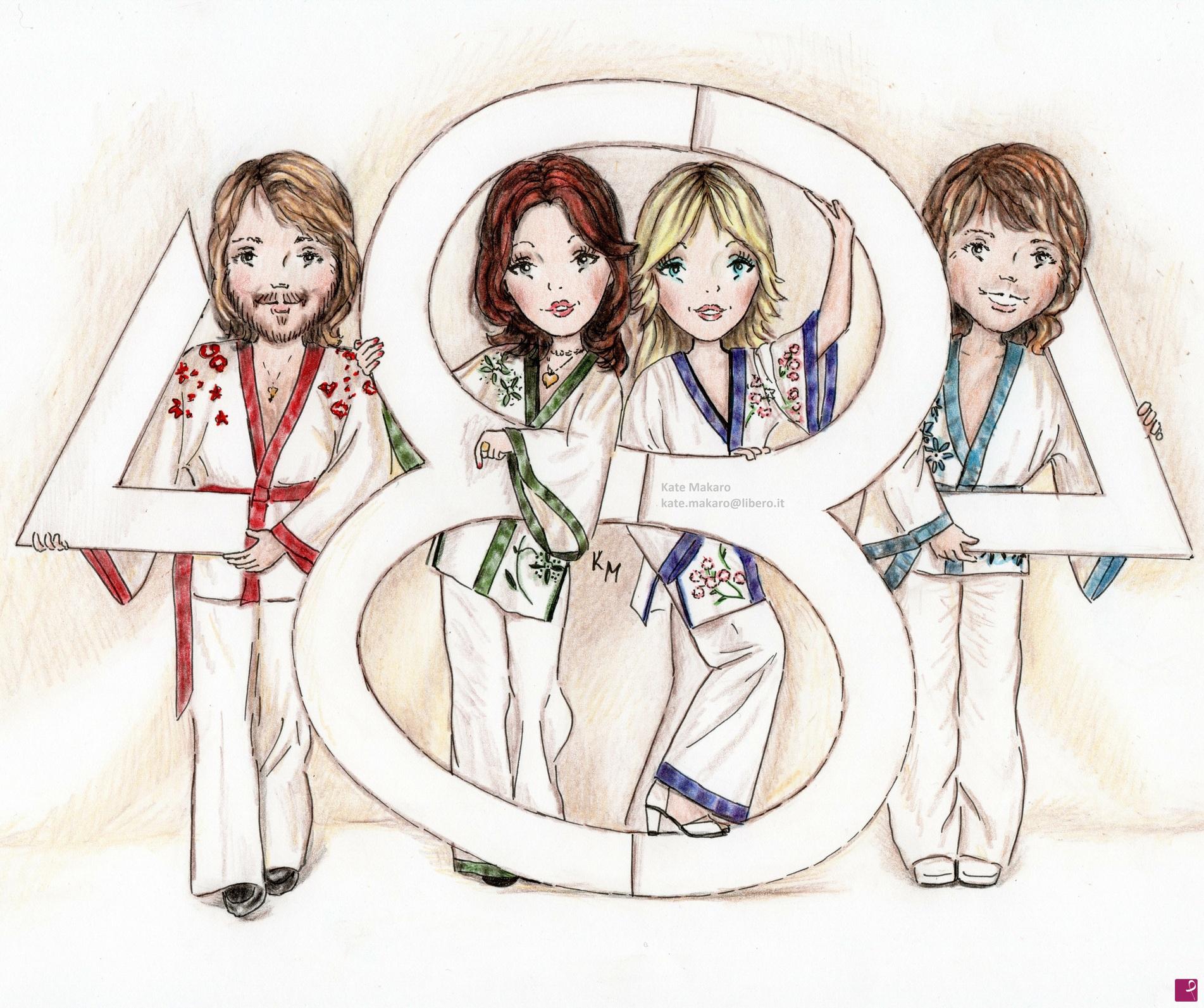 quadri in vendita online - ABBA Parodia Cartoon Collection
