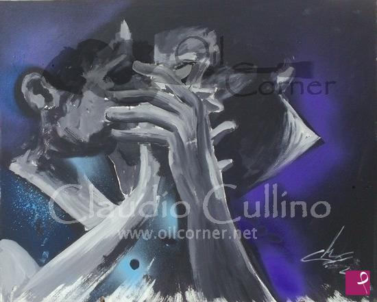 quadri in vendita online - Abbraccio in Blu