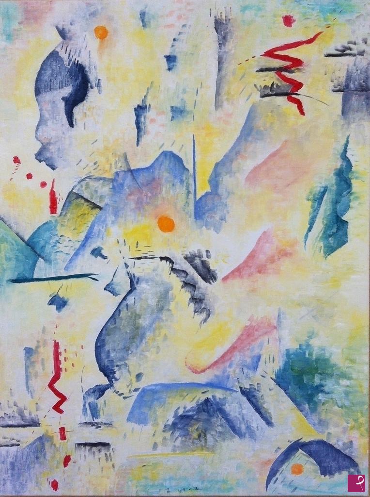 quadri in vendita online - Abstract in the desert