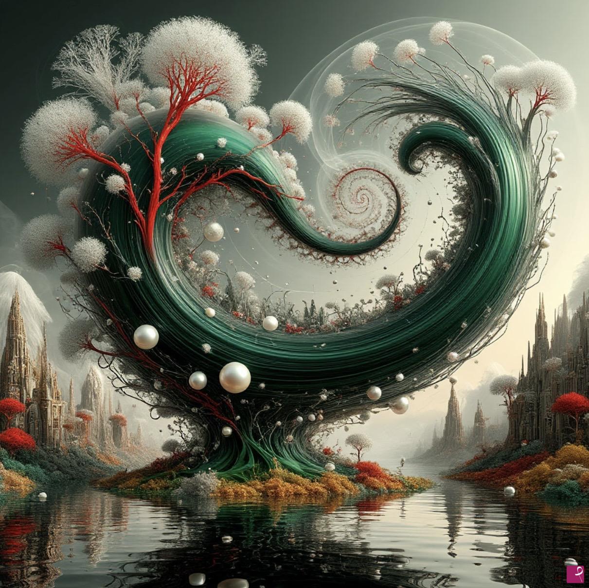 quadri in vendita online - Abstract tree