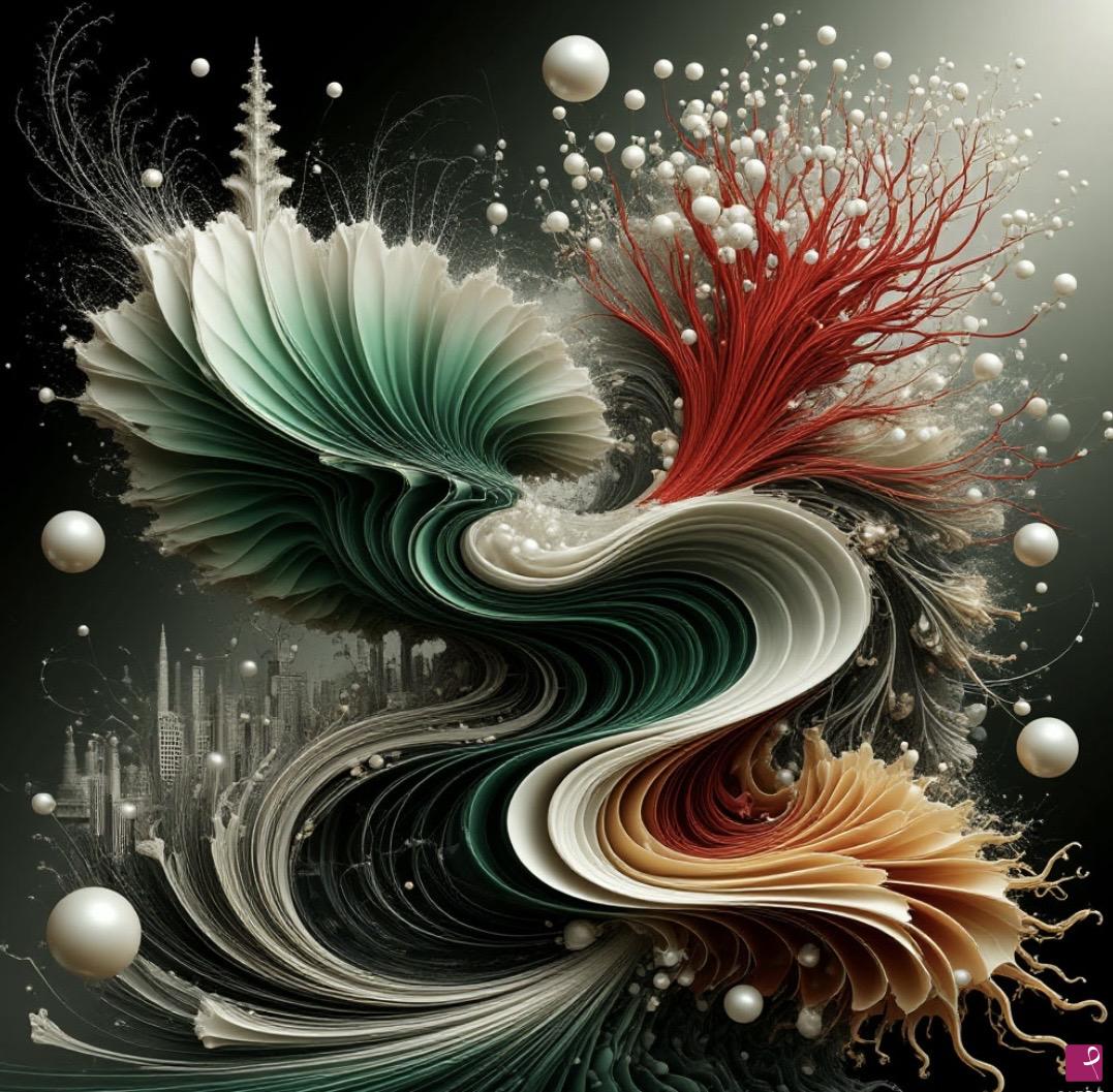 quadri in vendita online - Abstract tree in city