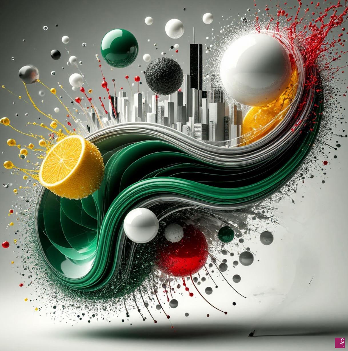 quadri in vendita online - Abstract whale