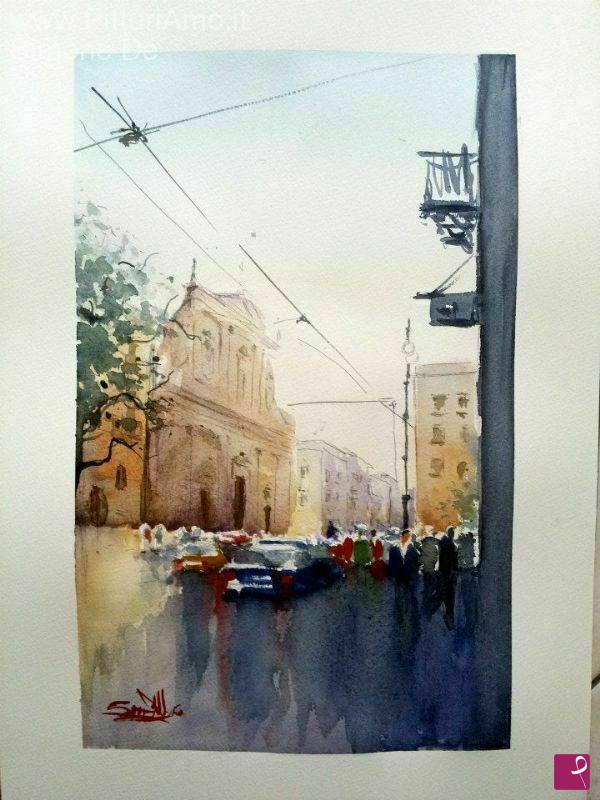 quadri in vendita online - ACQUERELLO A CASTELTERMINI