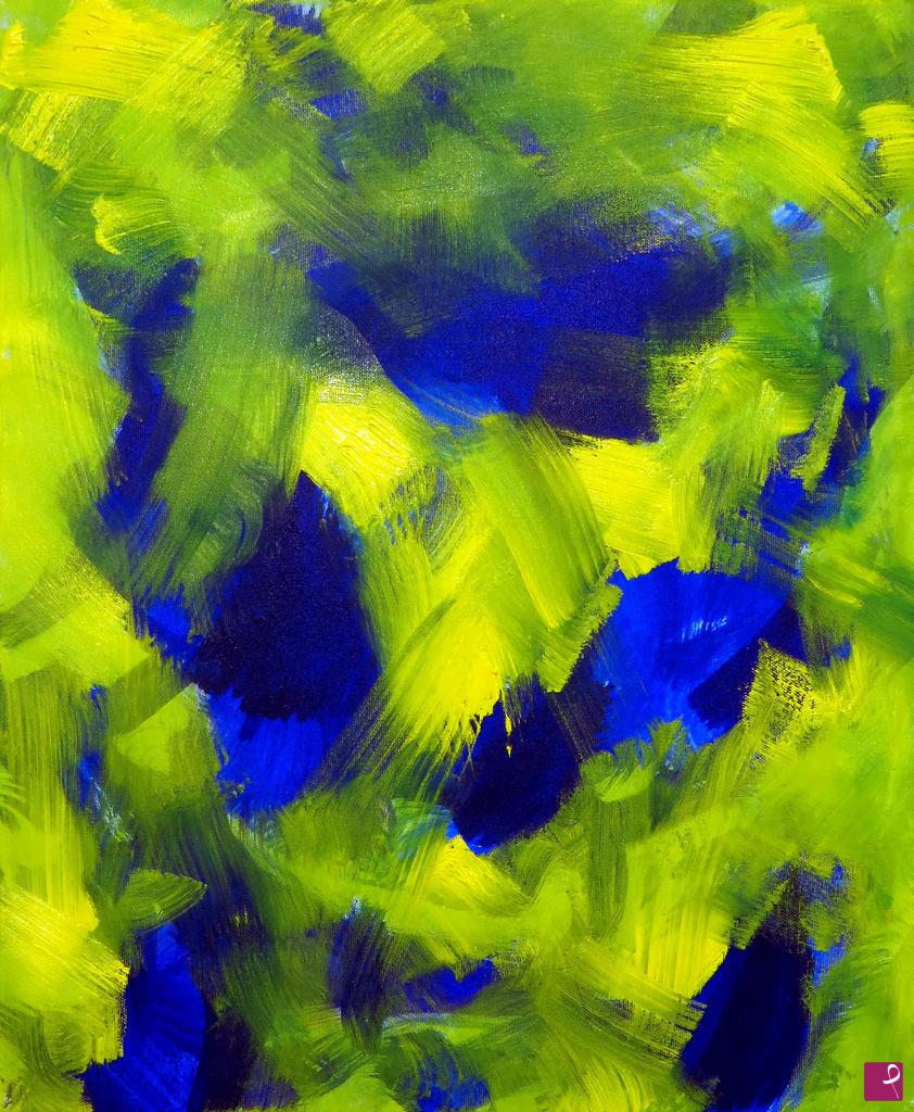 quadri in vendita online - Across blue
