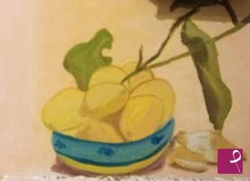 quadri in vendita online - Agrumi in tazza