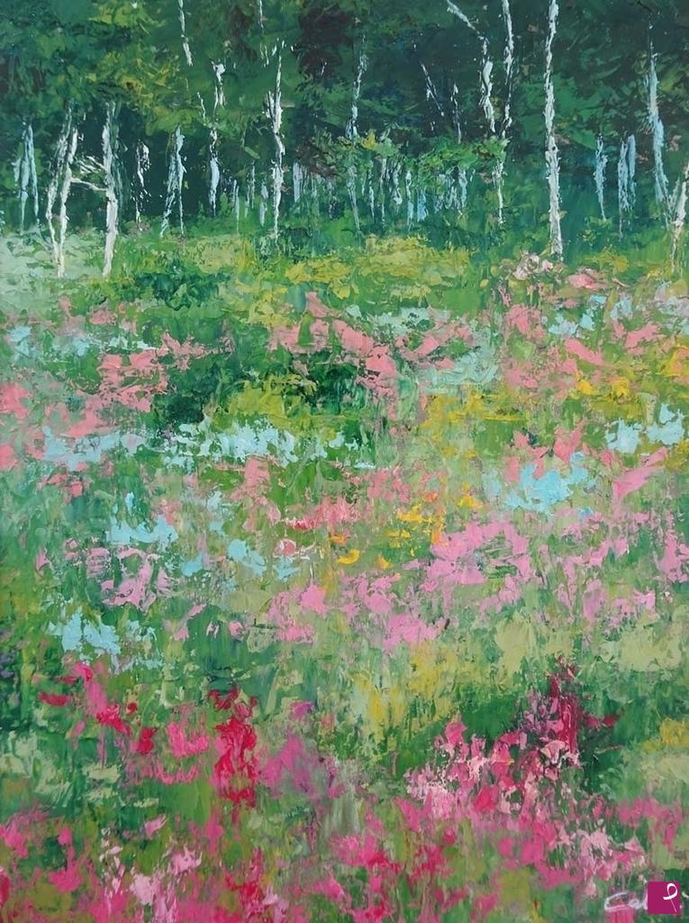 quadri in vendita online - Ai limiti del bosco