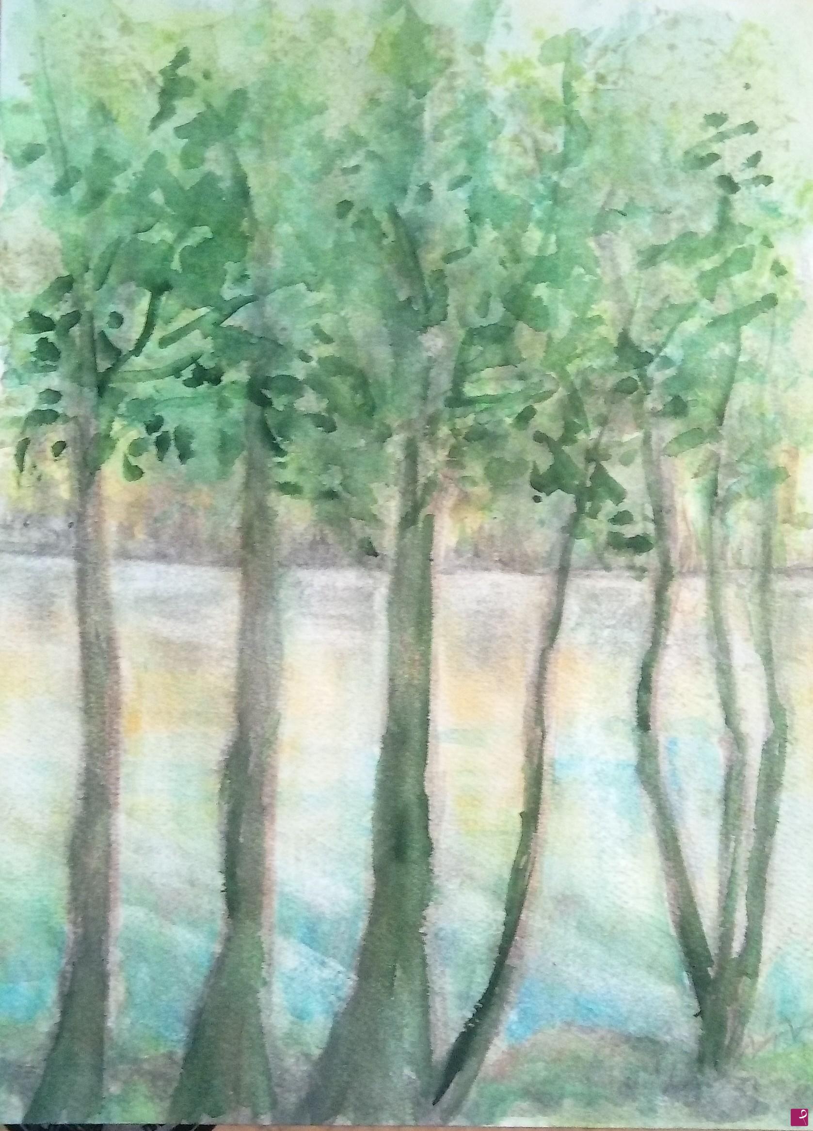 quadri in vendita online - Alberi