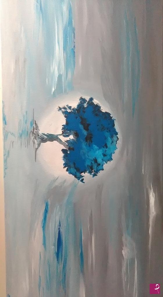 quadri in vendita online - albero blu