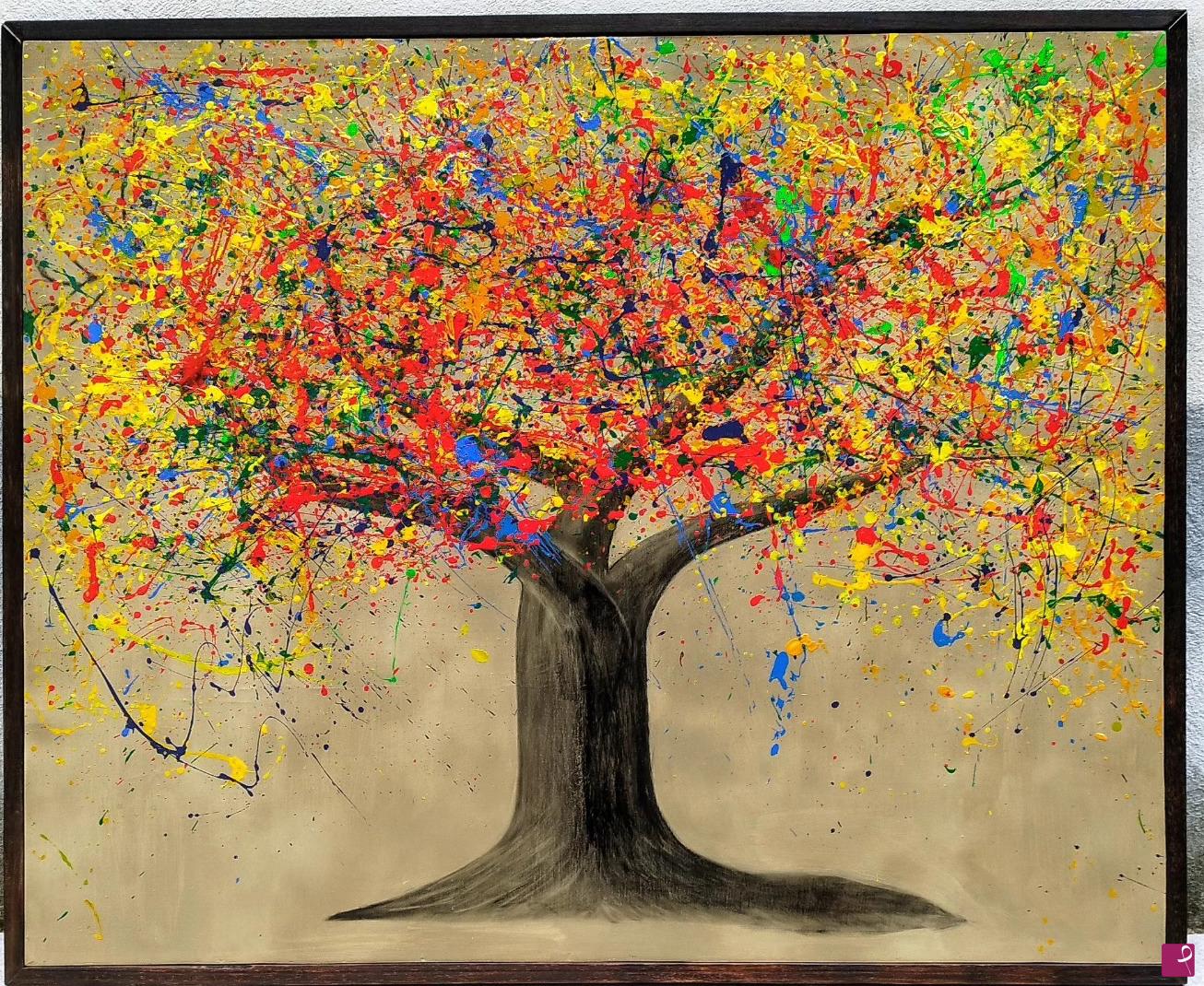 quadri in vendita online - albero dei colori 