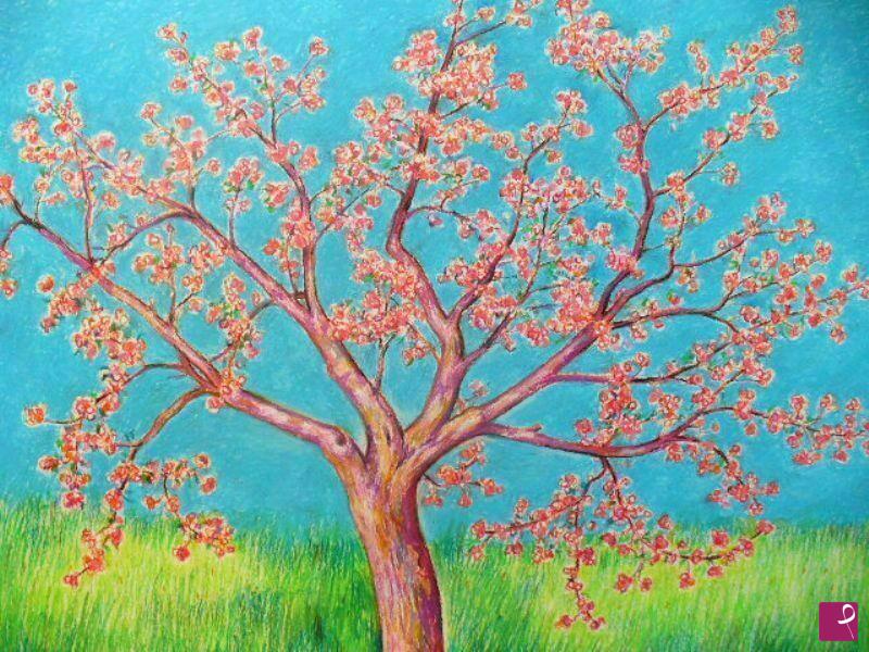 quadri in vendita online - Albero in fiore