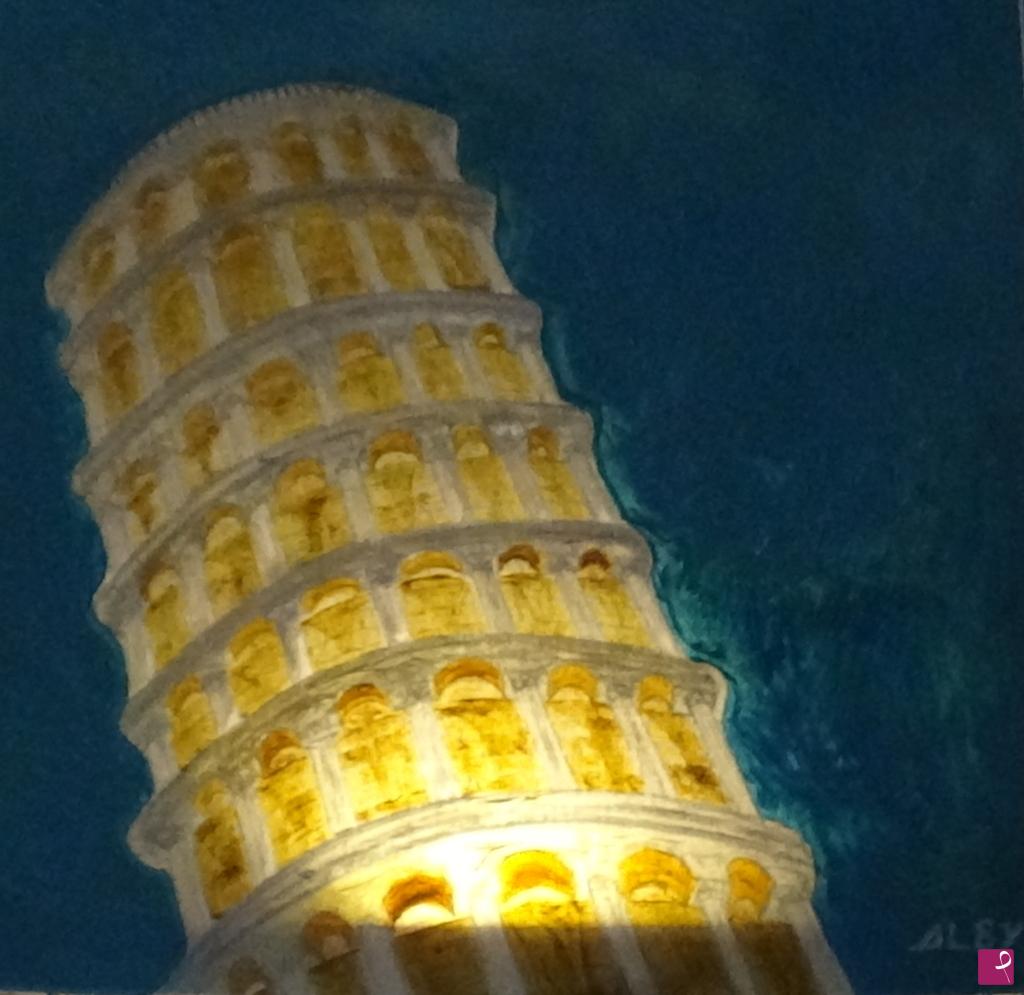 quadri in vendita online - ALBY MILANO - LA TORRE DI PISA 