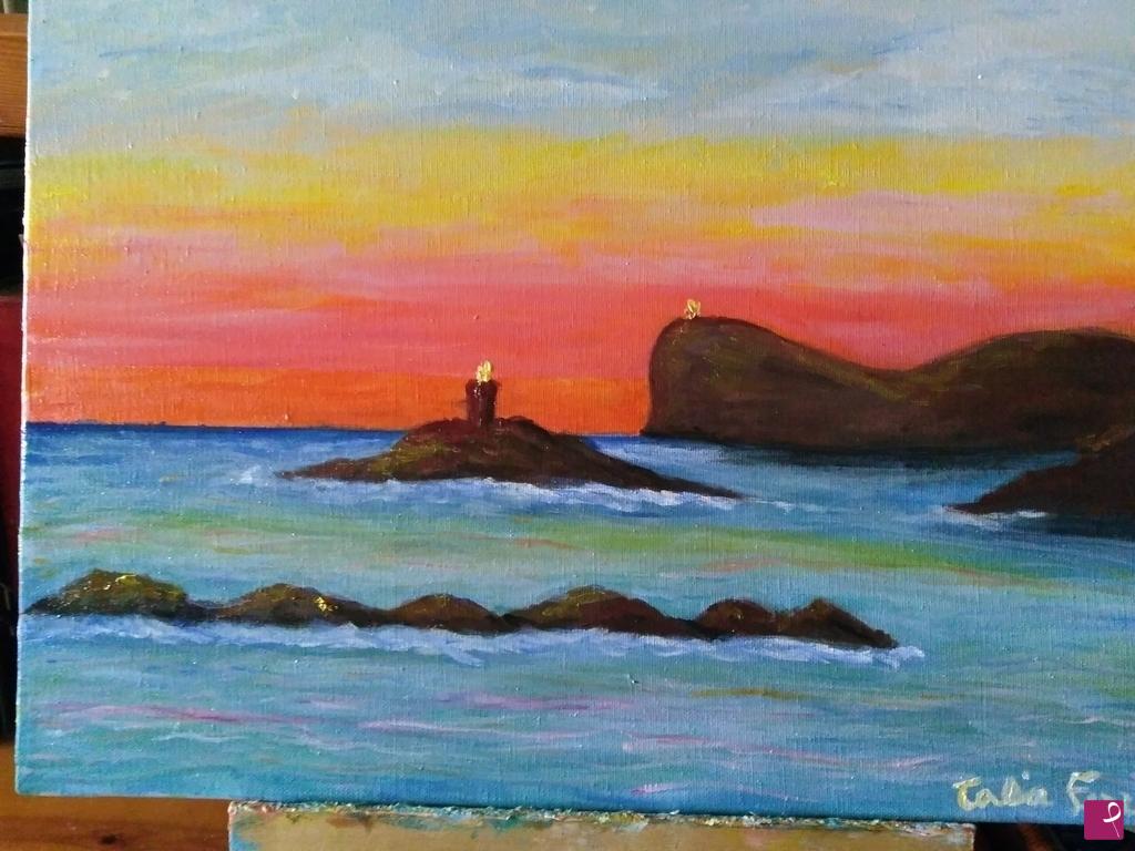 quadri in vendita online - ALGHERO AL TRAMONTO