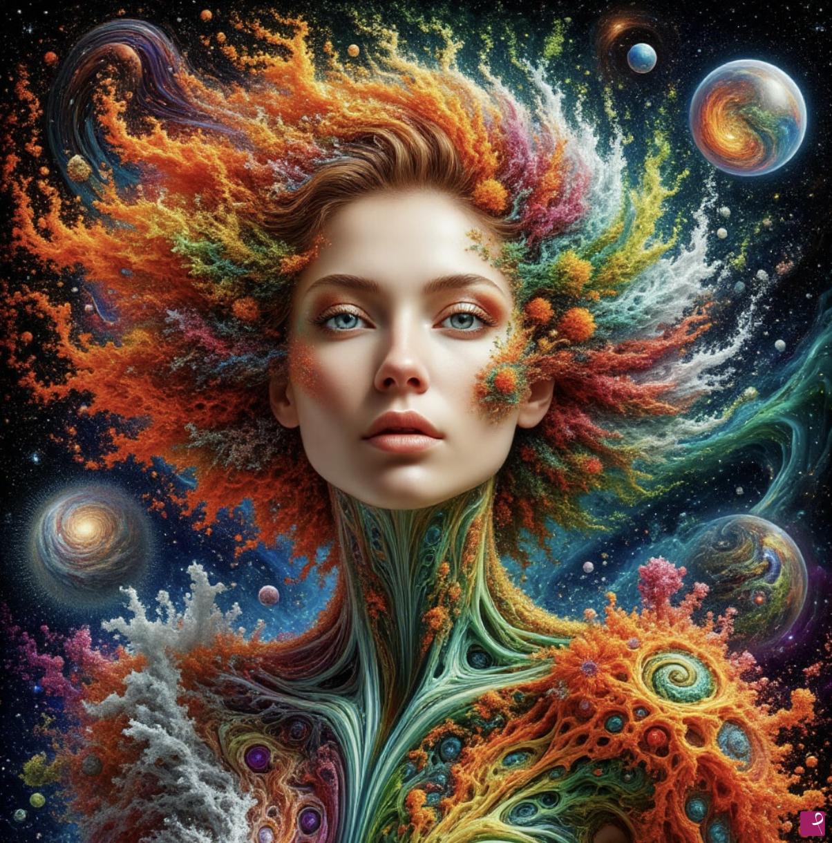 quadri in vendita online - Alien woman 
