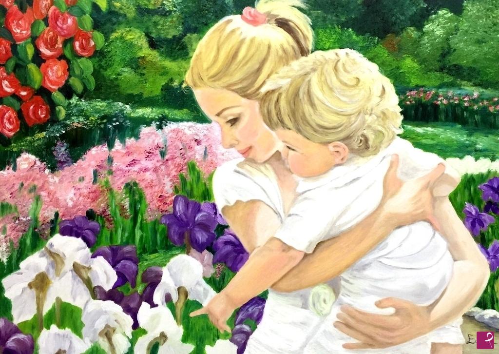 quadri in vendita online - Amore di una madre