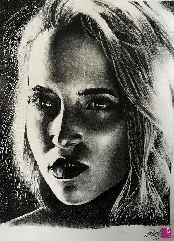 quadri in vendita online - Ana Fernandez's portrait. 