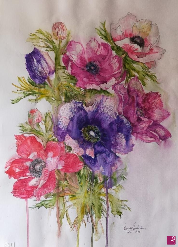 quadri in vendita online - Anemoni