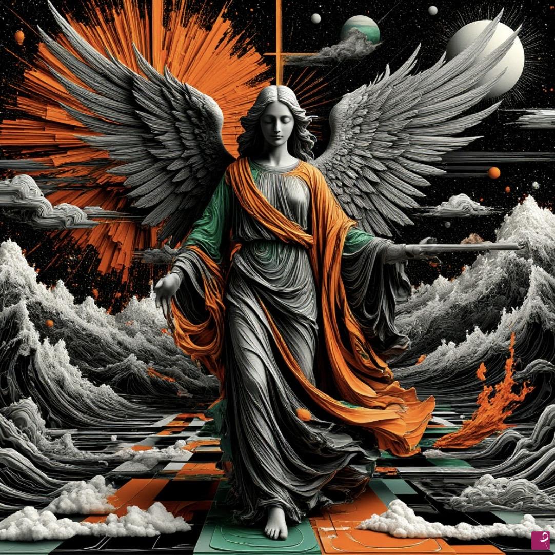 quadri in vendita online - Angel from sky 
