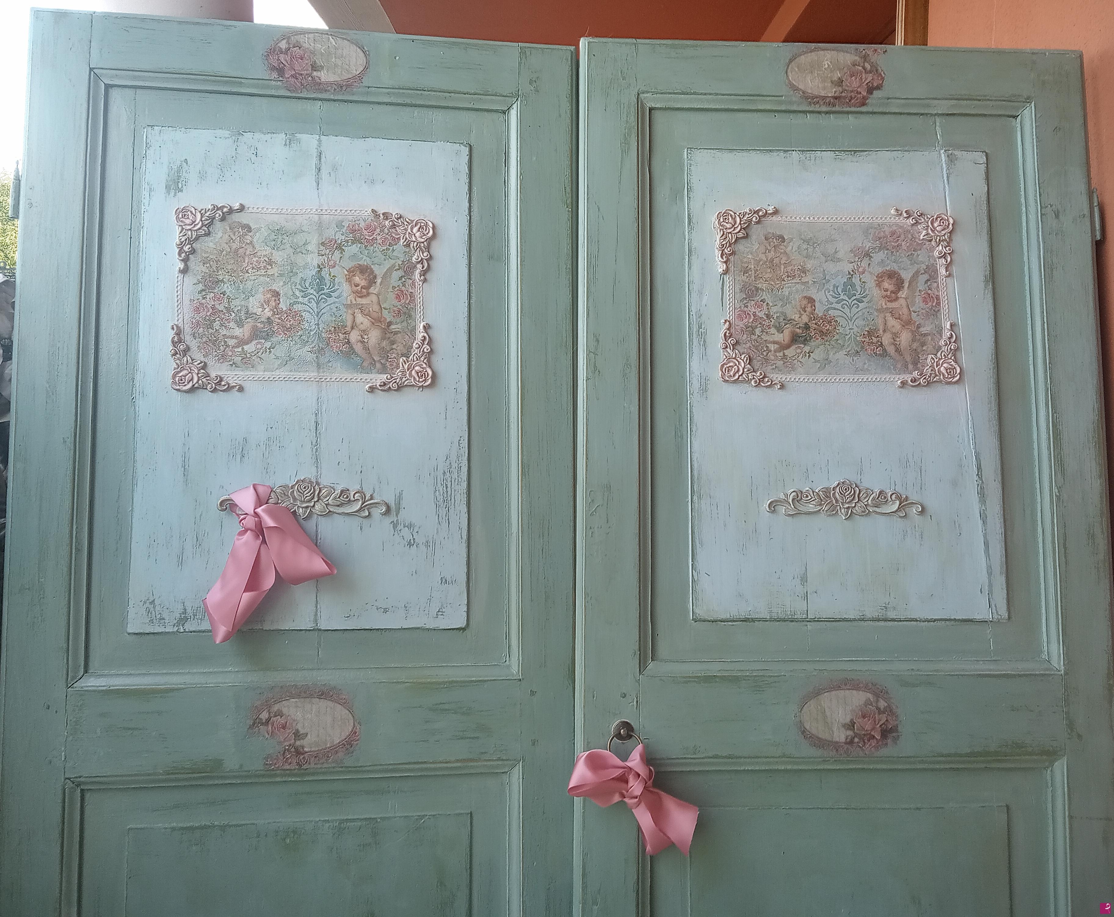 quadri in vendita online - Angels Romantic  love (porte decorative )