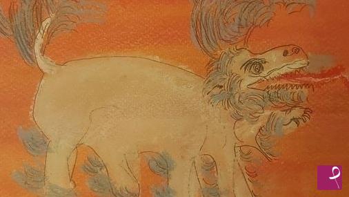 quadri in vendita online - Animale santa in Tibet