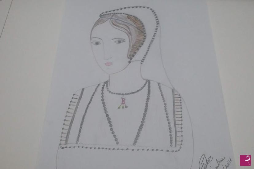 quadri in vendita online - Anna Bolena con la camicia di forza