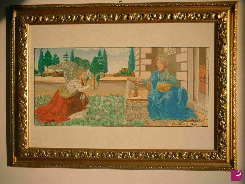 quadri in vendita online - Annunciazione di Leonardo da Vinci
