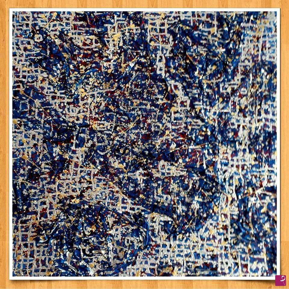 quadri in vendita online - Armonia jazz in blu 