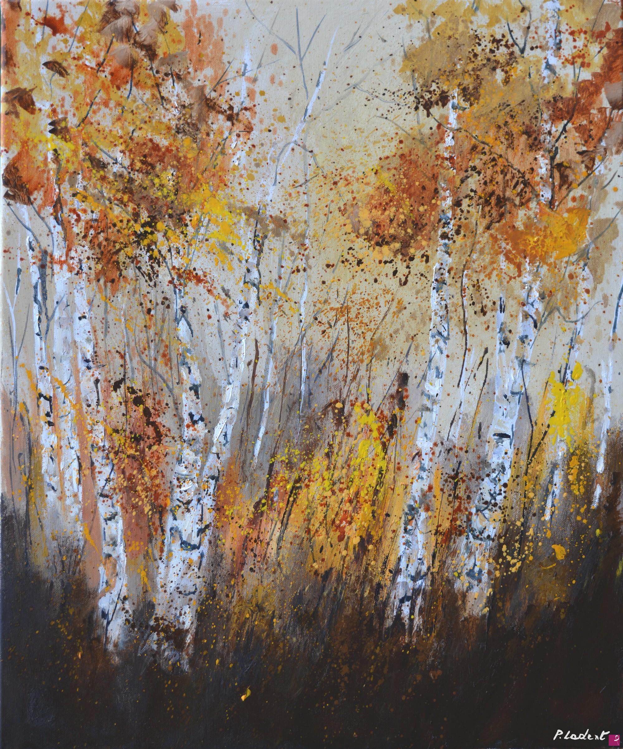 quadri in vendita online - Aspentrees in autumn