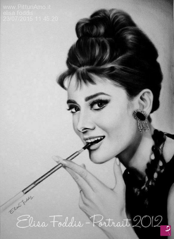 quadri in vendita online - audrey hepburn