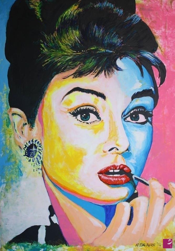 quadri in vendita online - Audrey Hepburn