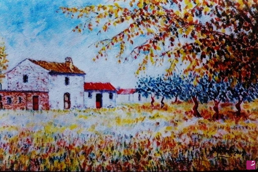 quadri in vendita online - AUTUNNO IN CAMPAGNA 