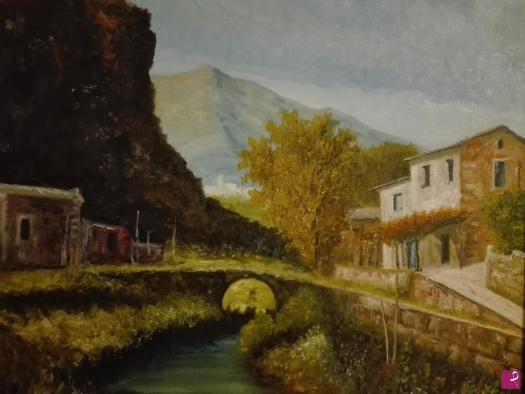 quadri in vendita online - Autunno in collina