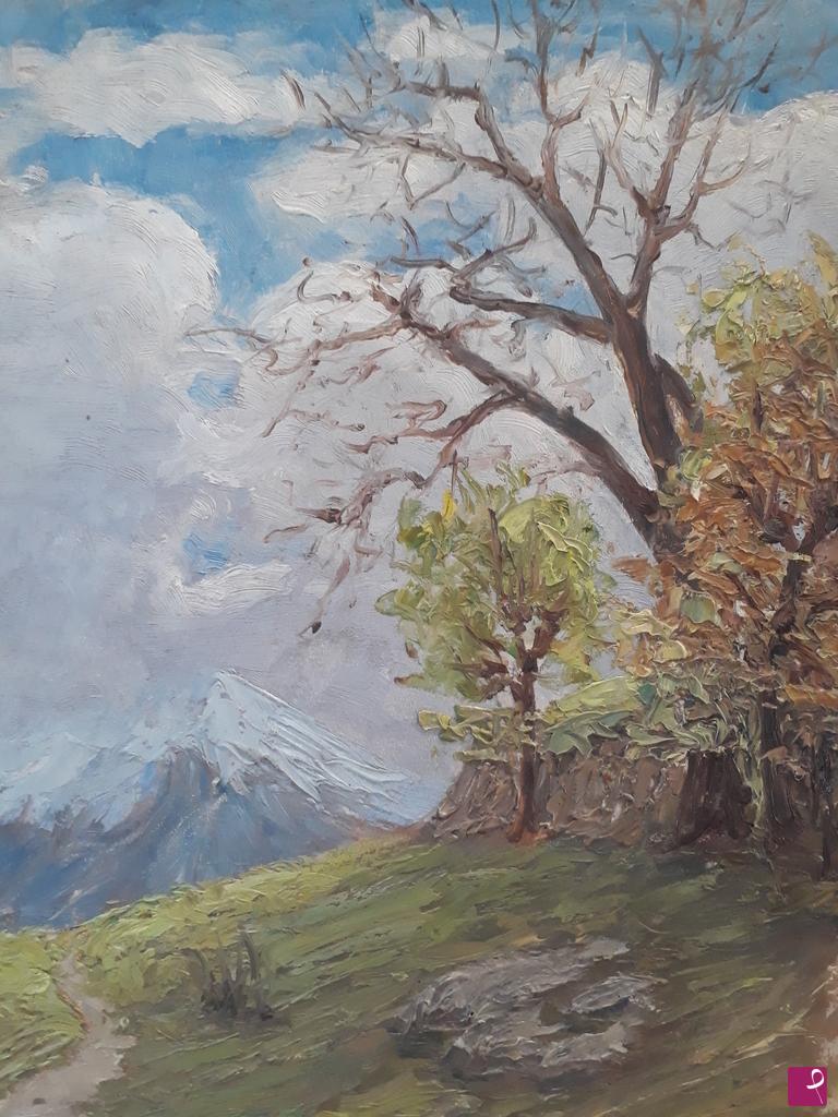 quadri in vendita online - Autunno in collina (Aosta)