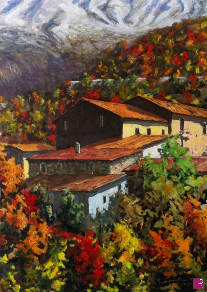 quadri in vendita online - Autunno in montagna