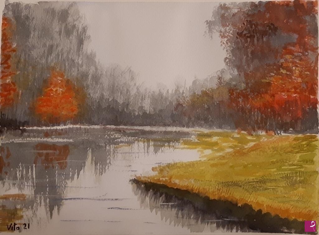 quadri in vendita online - Autunno nel bosco
