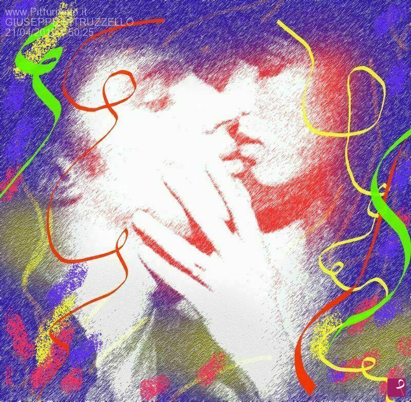 quadri in vendita online - Bacio - painting